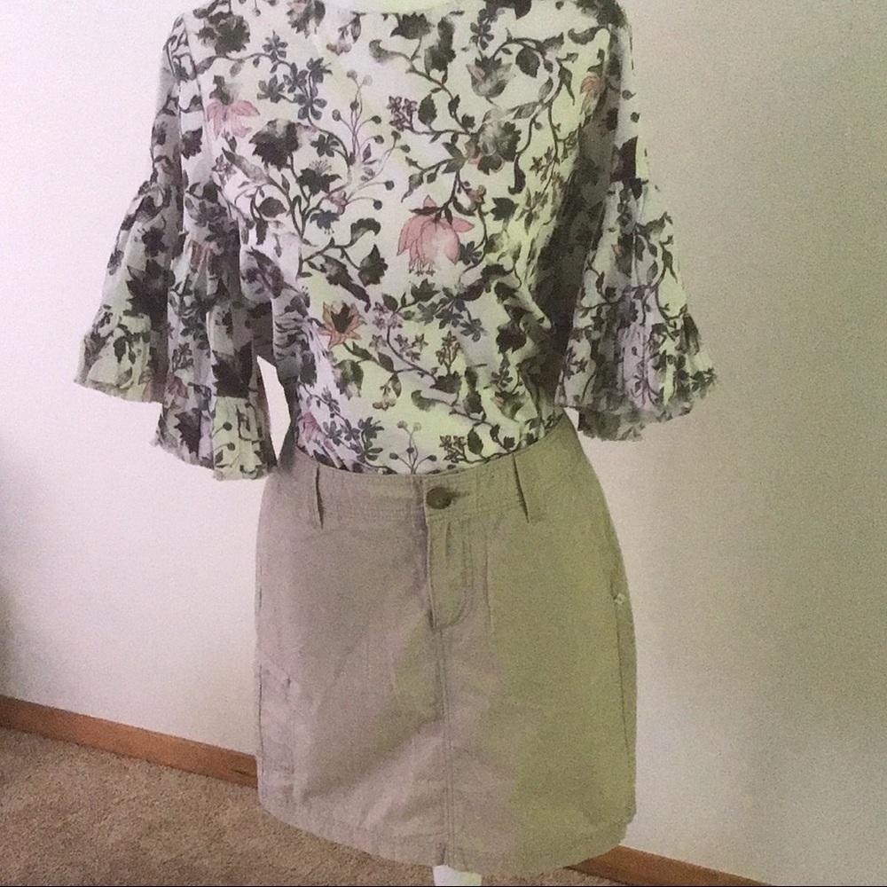 NWT Eddie Bauer Khaki Skirt